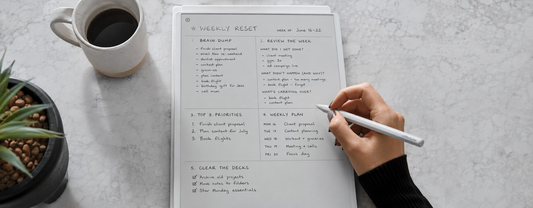 reMarkable tablet weekly reset 