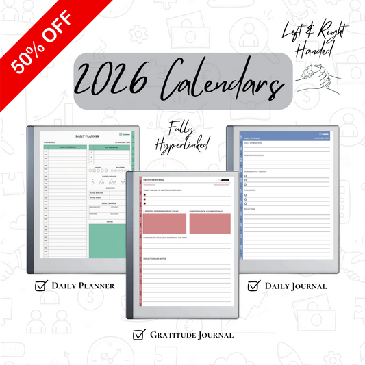 2026 Daily Planner, Daily Journal & Gratitude Journal